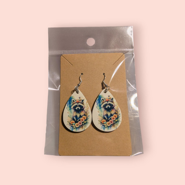 N°30 Boucles d'oreilles goutte d'eau petite fantaisie hypoallergénique 