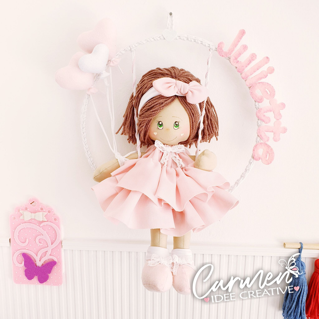 Fiocco nascita cerchio grande 