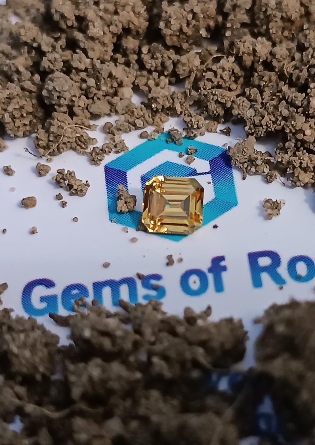 Zircon Jaune du Sri Lanka Taille Octogonale 0,75 carat