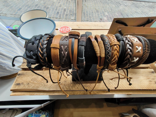 Men's Leather Braided Bracelet