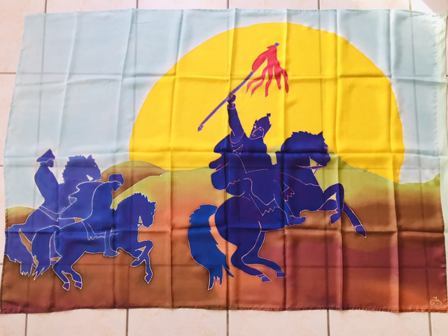 Conquérants Matthieu 28.19 Soie épaisse livrée sans tige