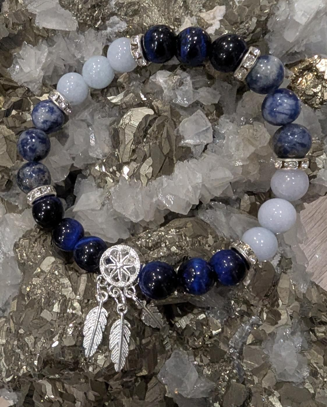 Bracelet " Clairvoyance et protection" t17