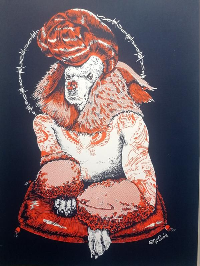 POSTER CANICHE ROCKER