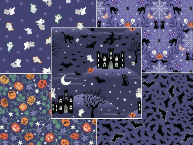 Castle Spooky Fabric / Fat Quarters