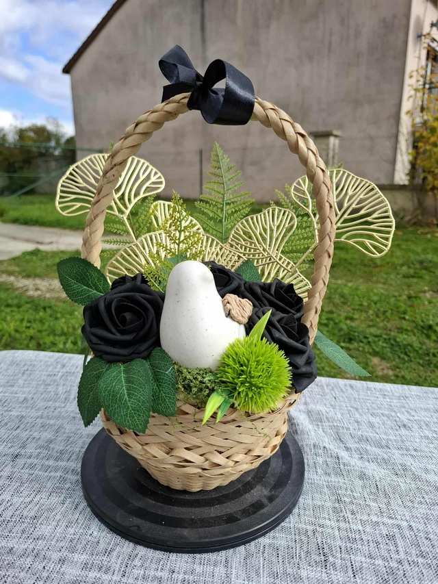 composition fleurs artificielles