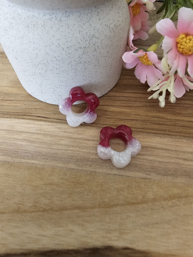 🏵️​FLOWER POP MINI interchangeable Blanche et Rose Foncé🏵️
