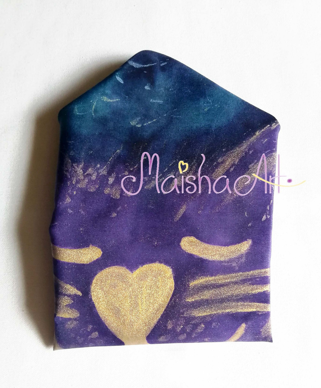 Unikaten, Ročno poslikan Svilen Robček, Mačka