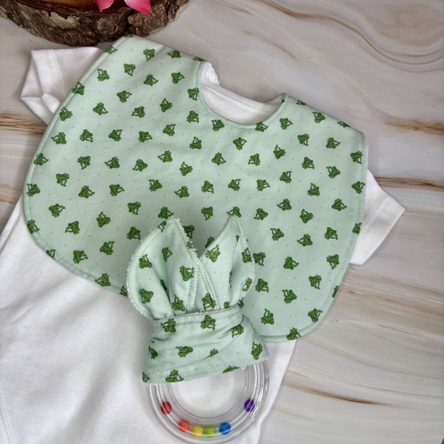Traditional Bib & Rattle Ring Gift Box Duo