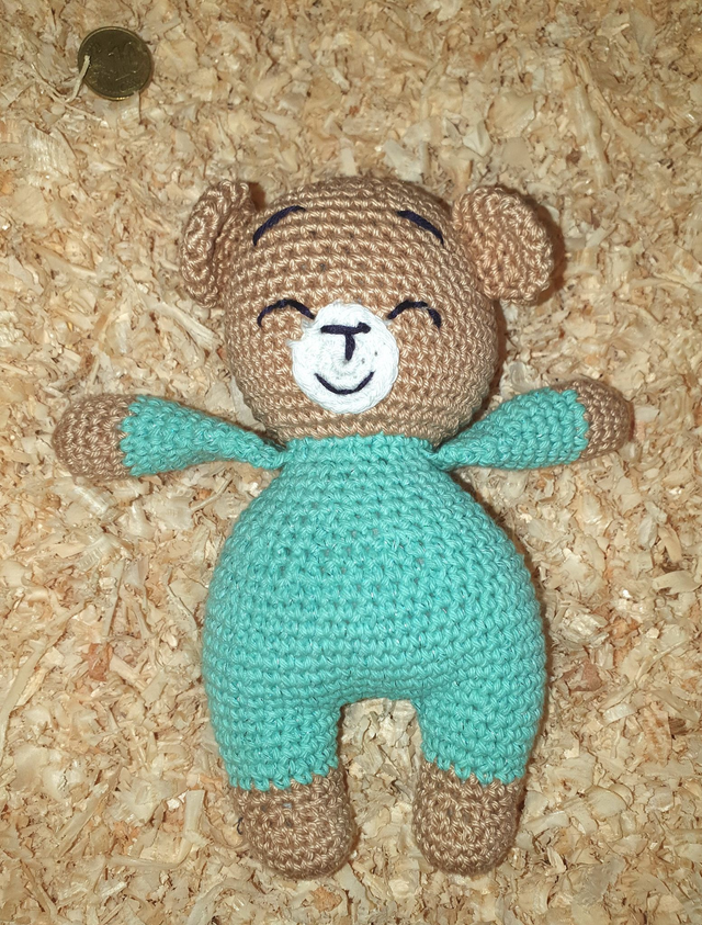 Eden en pyjama aqua verde reflets métalliques