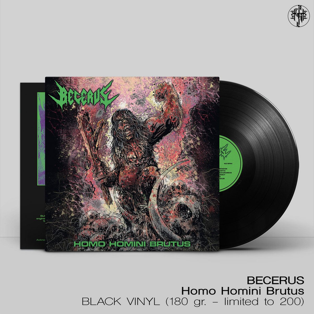 BECERUS : Homo Homini Brutus (2021) 12" Black LP