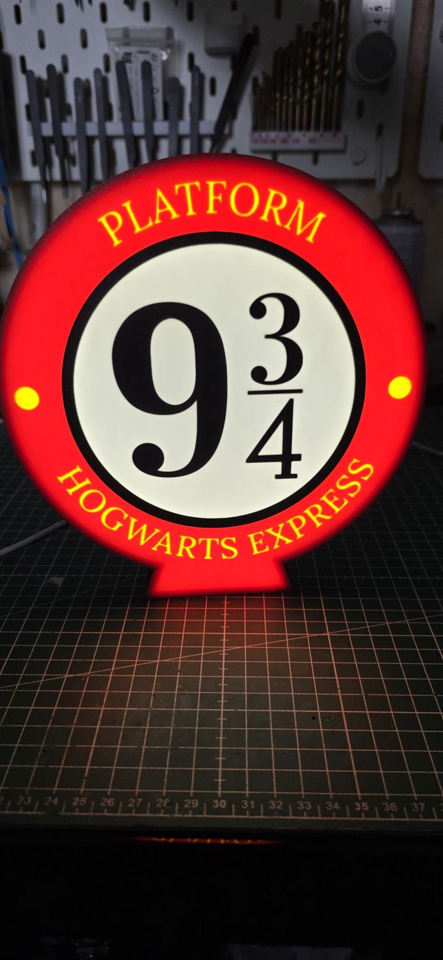 Lampe  9 3/4 Harry potter