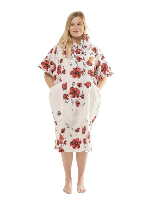 All In Changing Robe Ecru Flowers