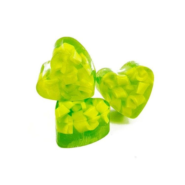 Savon cœur glycérine Raisin Vert