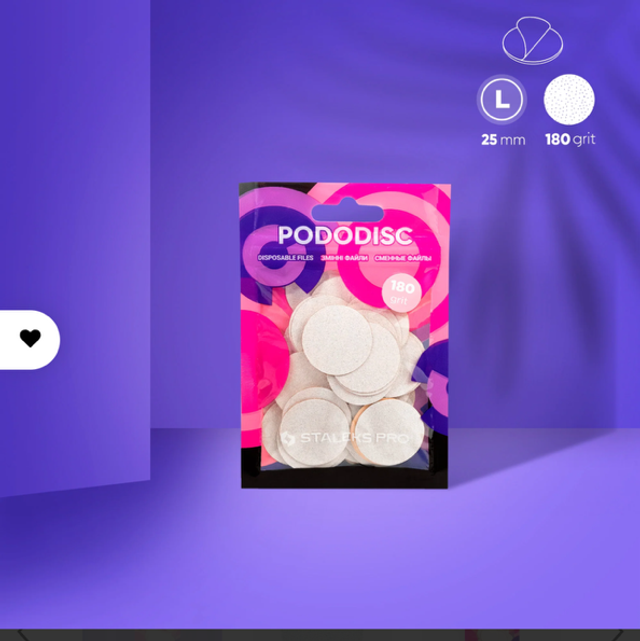 Embouts Interchangeables Pour Disque Pédicure PODODISC STALEKS PRO L (50 Pcs) - 180