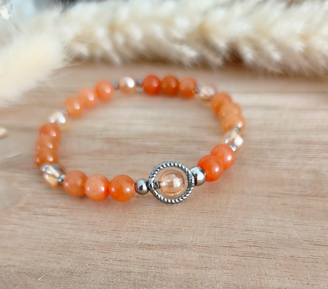 A Bracelet "Élan" Aventurine orange