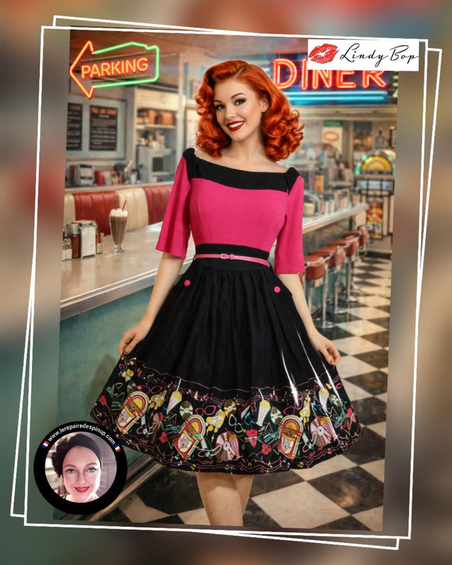 Robe Lindy Bop Black Diner T40
