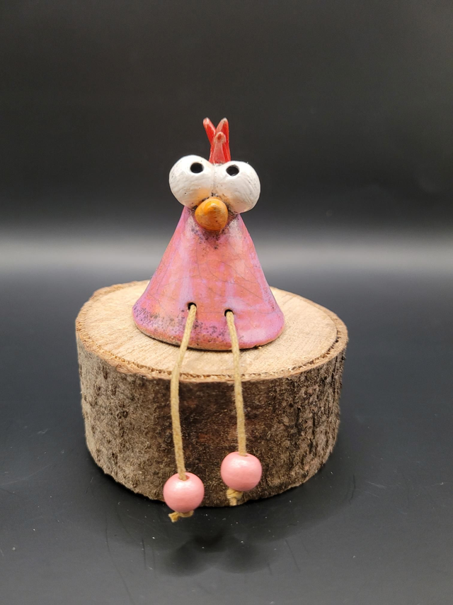 Poulette LISA, en céramique, fabrication artisanale, pièce unique