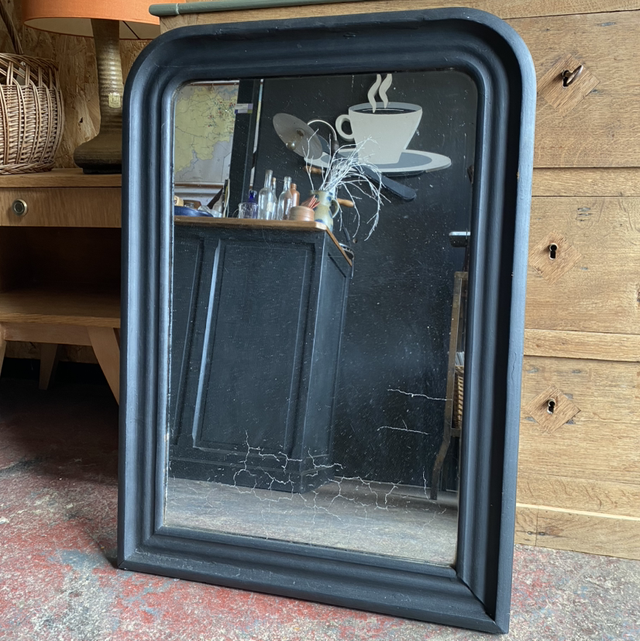 Miroir Louis Philippe noir