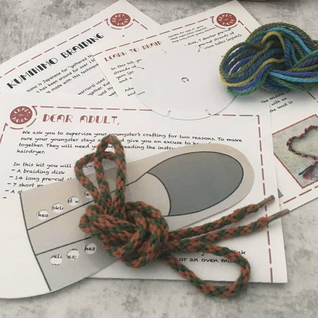 Kids Craft Box: Learn to Braid Shoelaces