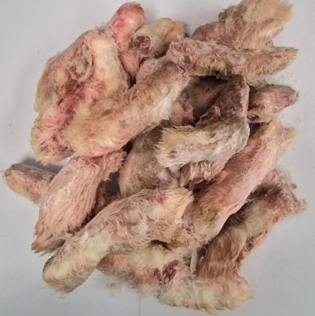 Rabbit feet 500g raw
