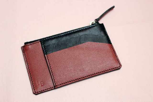 Porte Monnaie - Brique&amp;Noir