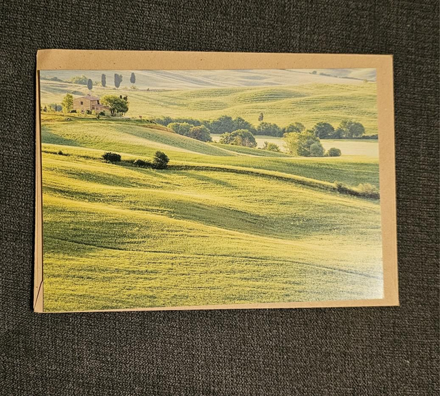 House on the Hill Scenery Card 