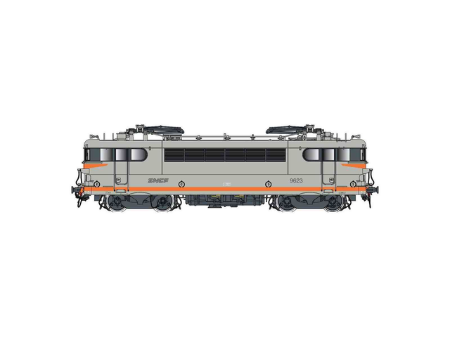 BB 9600, gris/orange, logo nouilles LSM 10220 H0