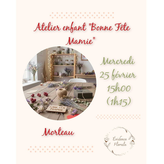 E. Atelier Enfant "Bonne Fête Mamie"