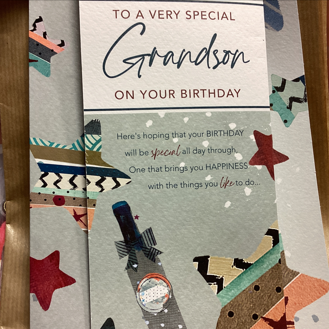 Birthday Relative Grandson - Poem Special WW