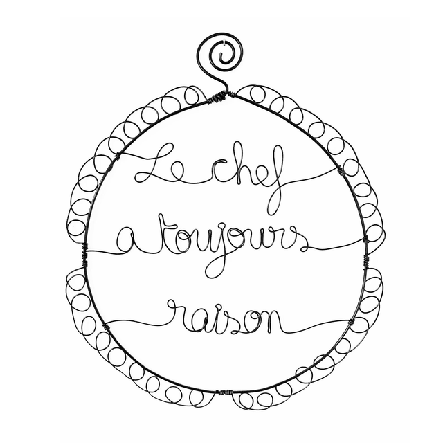 Cadre "Le chef a toujours raison"