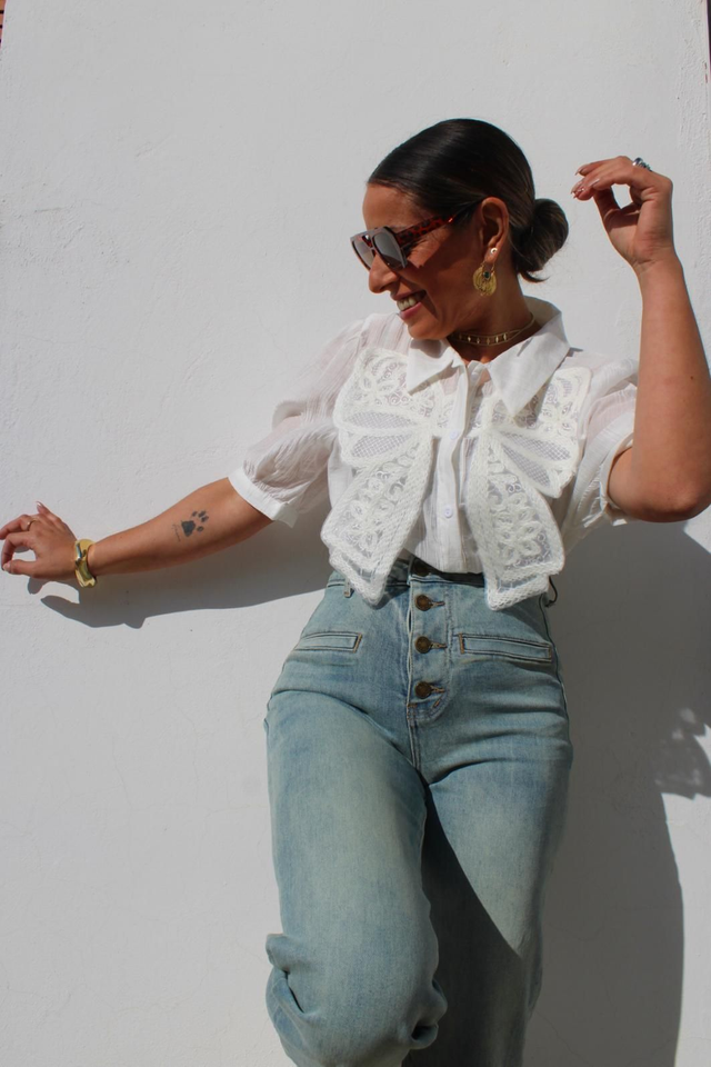 Camisa Coquette Blanca