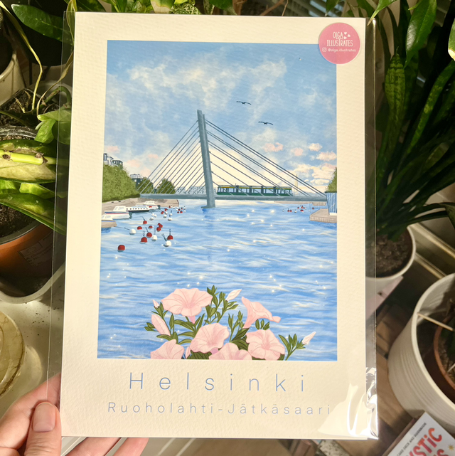 Juliste ”Ruoholahti-Jätkäsaari”