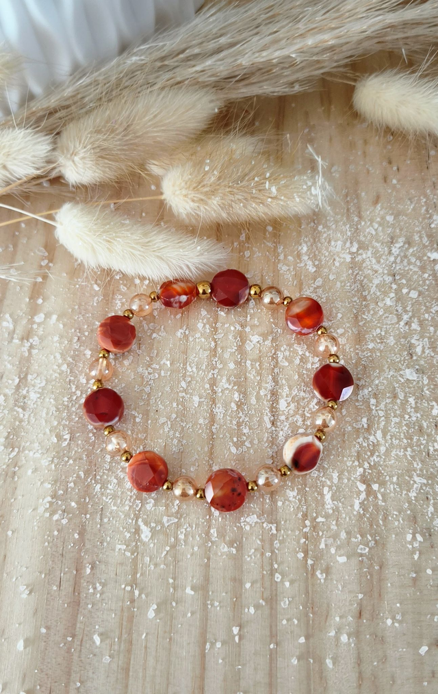 A Bracelet "Soléa" Cornaline