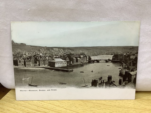 Whitby, Harbour, Bridge and River, Yorkshire, Posted 1904 Unbranded Vintage Postcard. Our Ref No. R890 £2.50