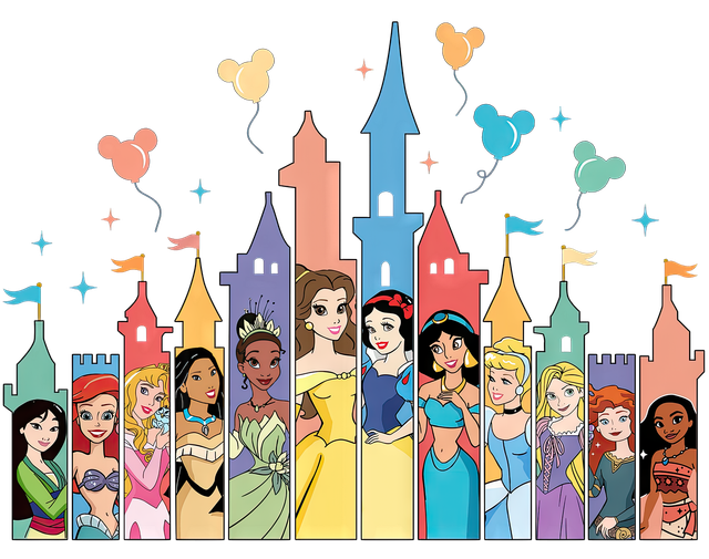 Disney Princess Castle DTF  
