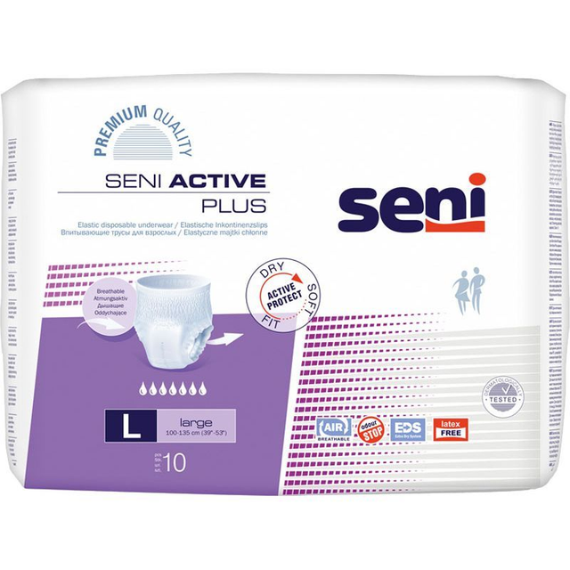 Seni Active Plus – Slip absorbant / Pants (Usage adulte renforcé)