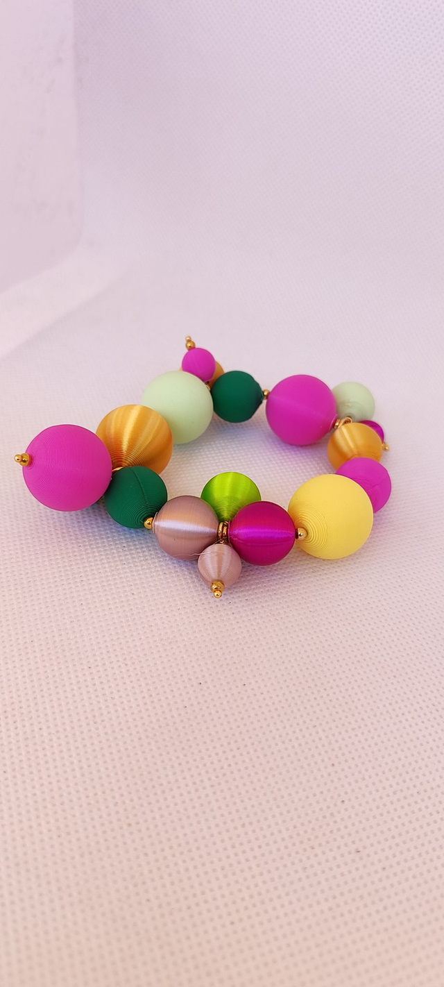 Pulsera Veralina sostenible | Color vibrante en impresión 3D