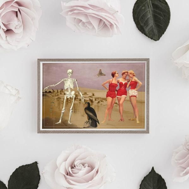 Affiche "Plage abandonnée"