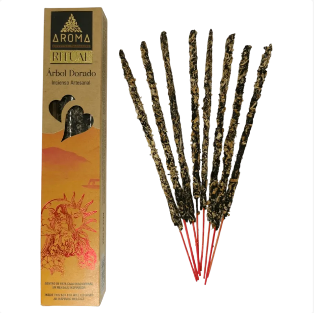 Aroma Incienso Ritual Árbol Dorado *607