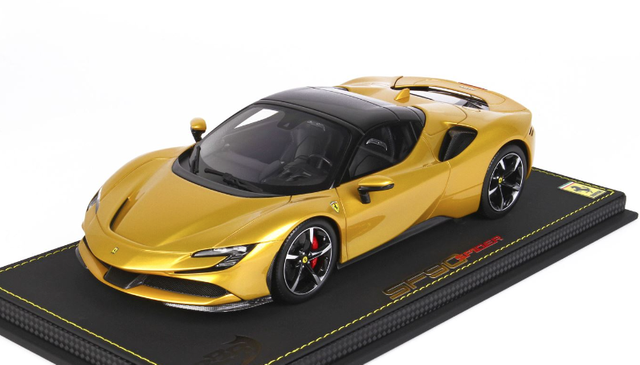 Ferrari SF90 spider geschlossen giallo Monte Carlo BBR 1:18