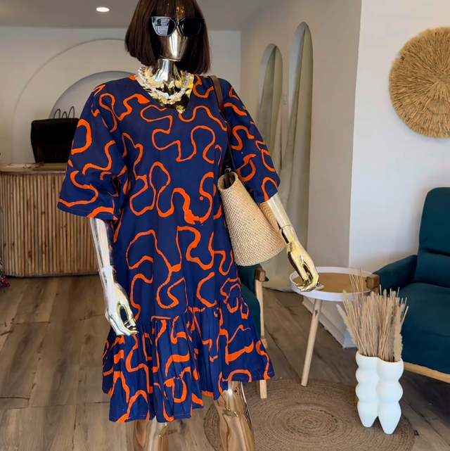 Short batik dress