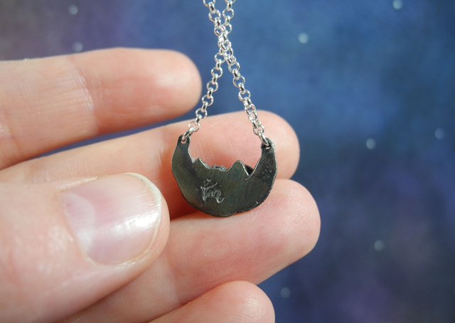 I need space necklace silver