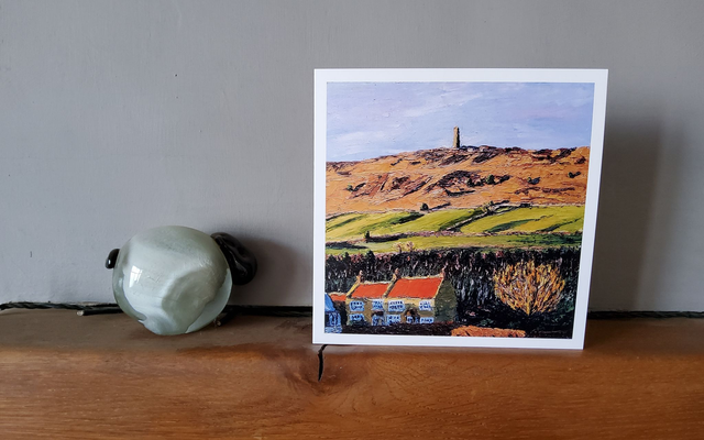 Captain Cooks Monument. Art card/coaster. 