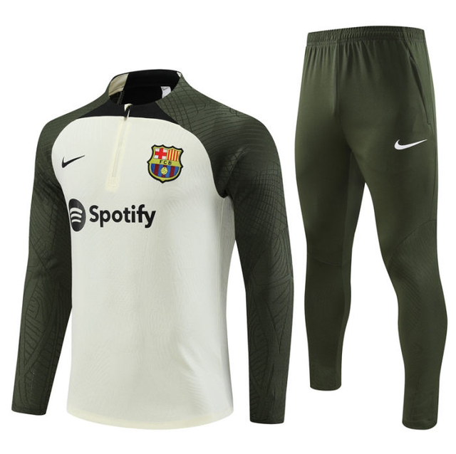 Adulte FC Barcelone 2023-2024 Quick Dry Casual blanc vert