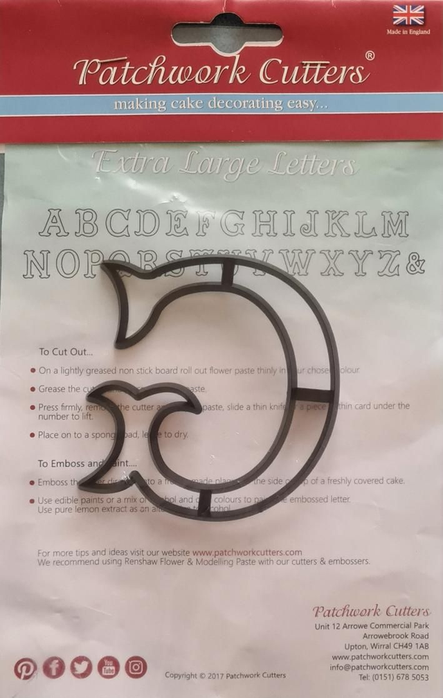 Patchwork Cutters Marion Frost extra large letters G