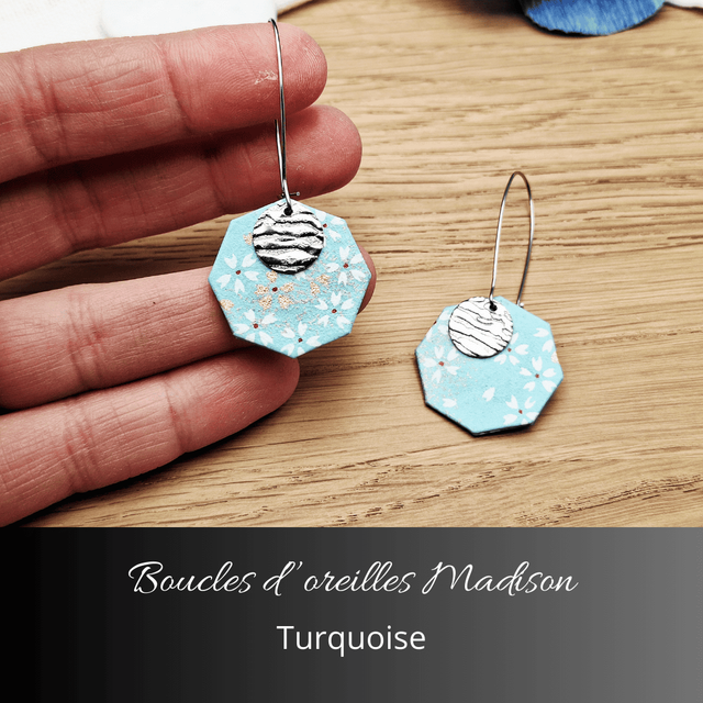 Boucles d'oreilles Madison - Turquoise