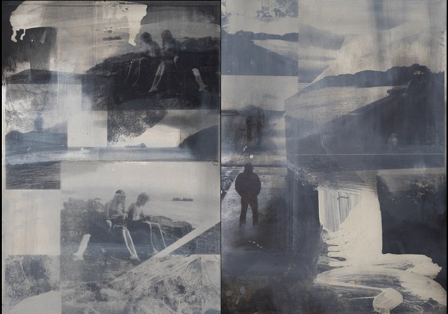 MOVING ON print of mixed media artwork by Owen Bonner-Morgan