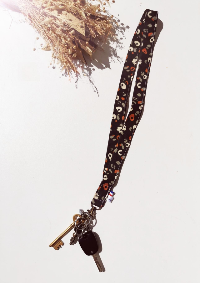 Attache clefs léopard 