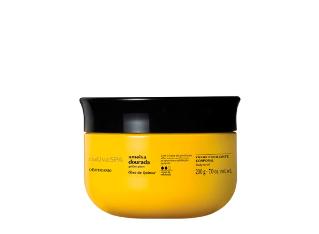 Creme Esfoliante Corporal Ameixa Dourada 200g-7.0oz.net wt.