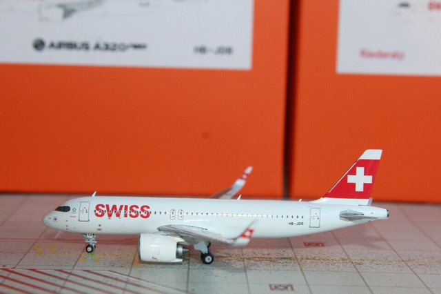 Swiss A320Neo (HB-JDB) Riederalp, 1:400, JCWings